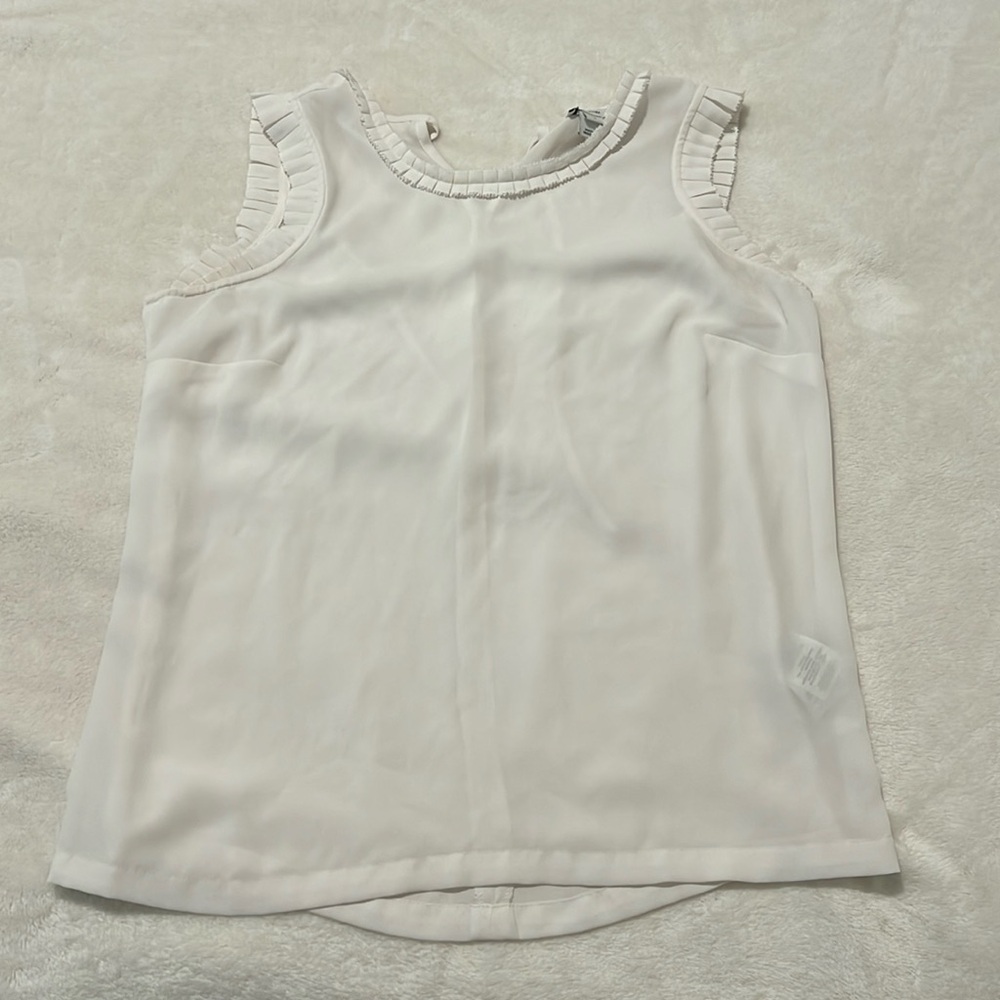J crew sleeveless blouse